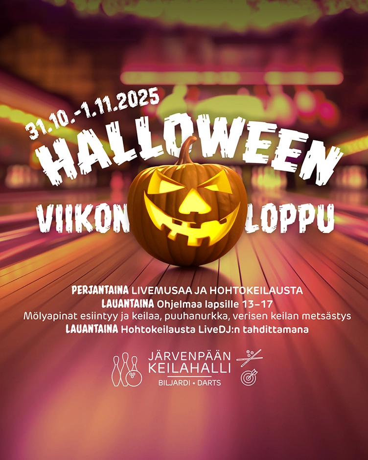 Halloween-viikonlopun tapahtumailme